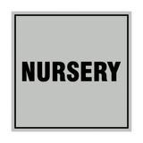 Square Nursery Sign with Adhesive Tape, Mounts On Any Surface, Weather Resistant