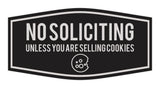 Fancy No Soliciting (Unless You Are Selling Cookies) Wall or Door Sign