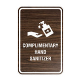 Portrait Round Complimentary Hand Sanitizer Sign