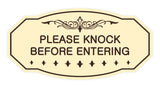 Victorian Please Knock Before Entering Sign