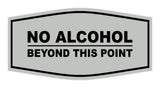 Signs ByLITA Fancy No Alcohol Beyond this Point Sign