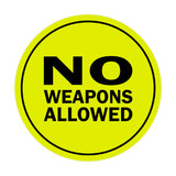 Signs ByLITA Circle No Weapons Allowed Sign