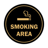 Signs ByLITA Circle Smoking Area Sign