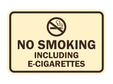 Signs ByLITA Classic Framed No Smoking Including E-Cigarettes Sign
