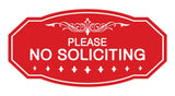 Signs ByLITA Victorian Please No Soliciting Sign