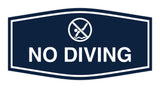 Signs ByLITA Fancy No Diving Sign with Adhesive Tape, Mounts On Any Surface