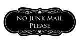 Signs ByLITA Designer No Junk Mail Please Sign