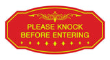 Victorian Please Knock Before Entering Sign
