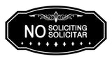 Signs ByLITA Victorian No Soliciting No Solicitar Sign