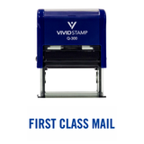 Basic First Class Mail Self Inking Rubber Stamp