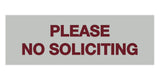 Signs ByLITA Basic Please No Soliciting Sign
