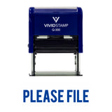 Please File Self Inking Rubber Stamp