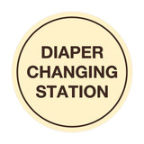 Signs ByLITA Circle Diaper Changing Station Sign