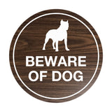 Signs ByLITA Circle Beware Of Dog Sign
