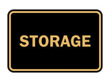 Black / Gold Signs ByLITA Classic Framed Storage Sign