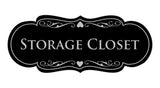Signs ByLITA Designer Storage Closet Sign