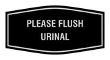 Fancy Please Flush Urinal Wall or Door Sign