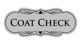 Signs ByLITA Designer Coat Check Sign
