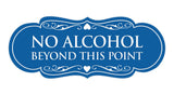 Signs ByLITA Designer No Alcohol Beyond this point Sign
