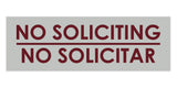 Signs ByLITA Basic No Soliciting No Solicitar Sign