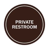Signs ByLITA Circle Private Restroom Sign