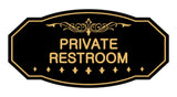 Victorian Private Restroom Sign