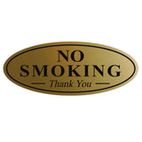 Oval NO SMOKING Thank You Sign