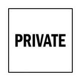 Signs ByLITA Square Private Sign