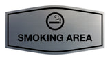 Signs ByLITA Fancy Smoking Area Sign