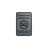 ByLITA Tobacco Free Workplace No Smoking, Vaping Or Smokeless Tobacco Sign
