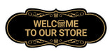 Designer Welcome to Our Store Wall or Door Sign
