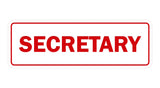 Signs ByLITA Standard Secretary Sign