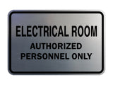 Signs ByLITA Classic Framed ELECTRICAL ROOM AUTHORIZED PERSONNEL ONLY Sign