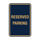 Signs ByLITA Portrait Round Reserved Parking Sign with Adhesive Tape