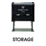 Black Storage Self Inking Rubber Stamp