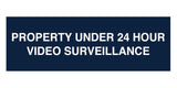 Signs ByLITA Basic Property 24 Hour Video Under Surveillance Sign