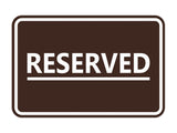 General Reserved Sign