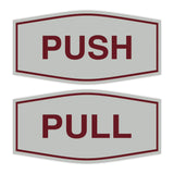 Signs ByLITA Fancy Push Pull Sign Set
