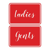 Signs ByLITA Classic Framed Ladies And Gents Sign Set