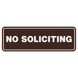 Standard No Soliciting Sign