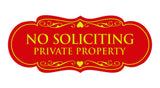 Signs ByLITA Designer No Soliciting Private Property Sign