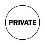 Signs ByLITA Circle Private Sign