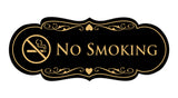 Signs ByLITA Designer No Smoking Sign