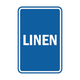 Portrait Round Linen Sign
