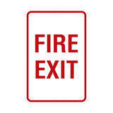 Portrait Round Fire Exit Sign