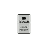 Signs ByLITA Portrait Round no trespassing private property Sign