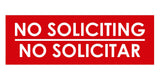 Signs ByLITA Basic No Soliciting No Solicitar Sign