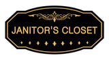 Victorian Janitor'S Closet Sign