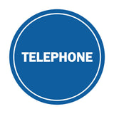 Signs ByLITA Circle Telephone Sign