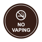 Signs ByLITA Circle No Vaping Sign
